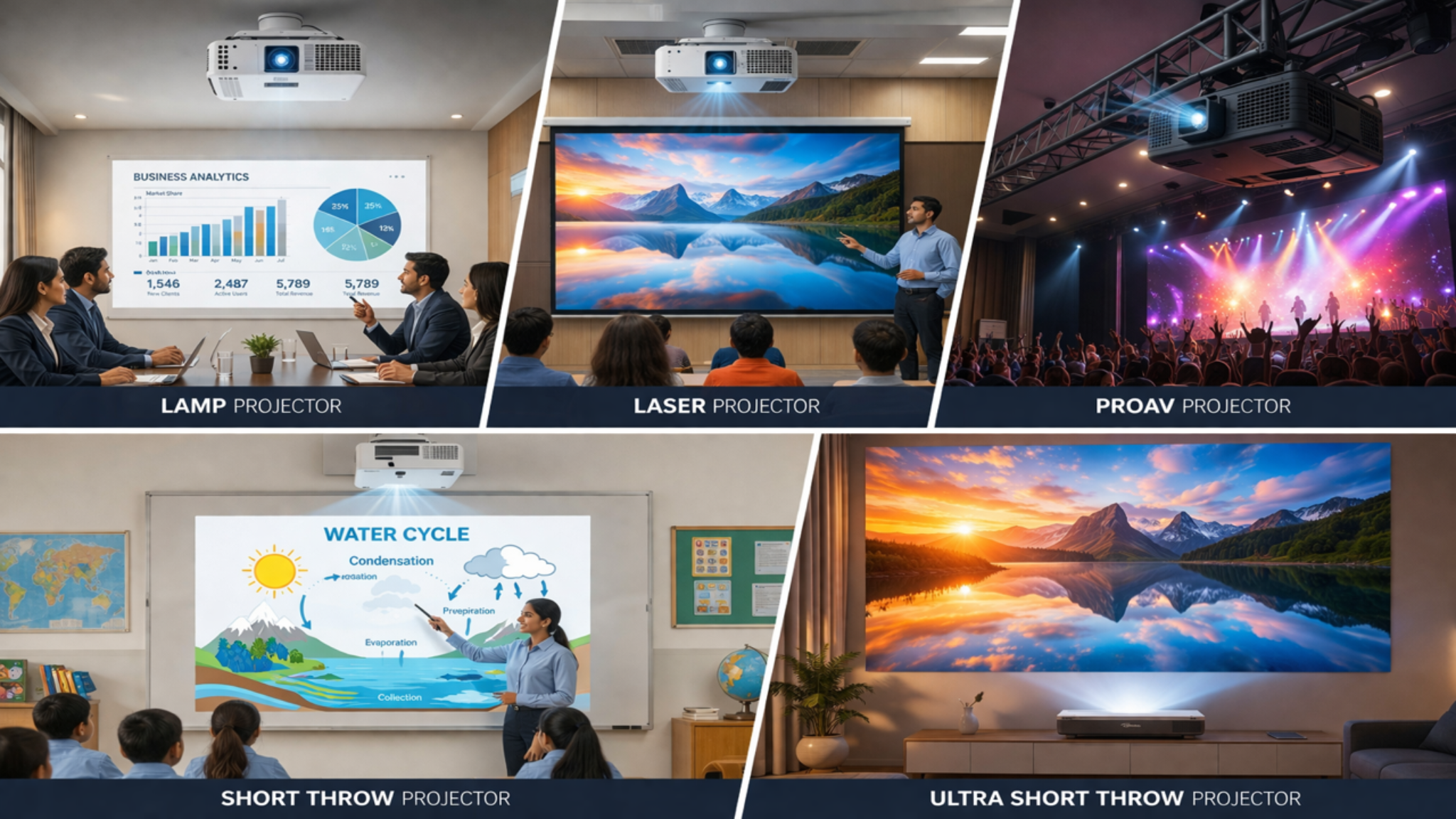 Interactive flat panel vs projector